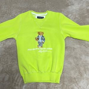 Polo Sweatshirt with polo Logo with Bear on it M Size